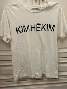 kimhekim White Logo Tank Top